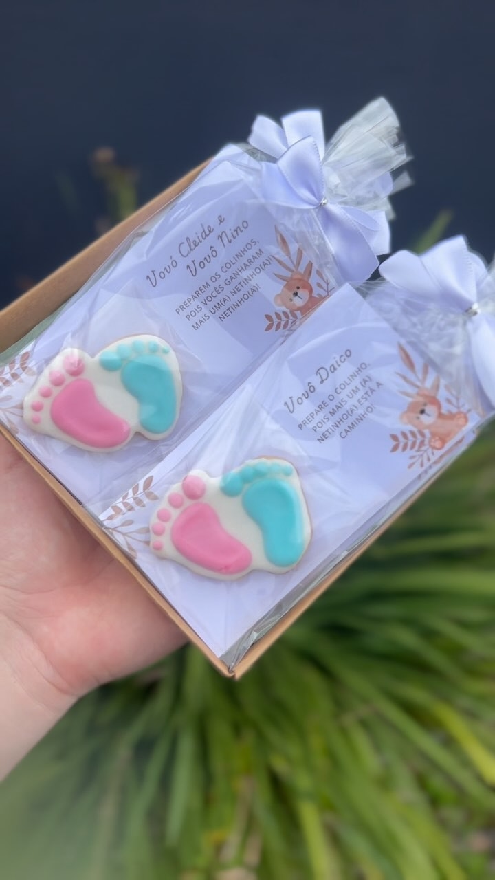 Lembrancinhas chá de bebê pegadinhas